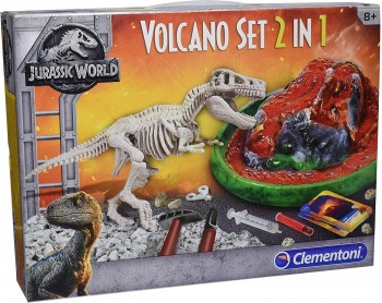 JURASSIC WORLD VOLCANO SET 2 EN 1 CLEMENTONI 19064