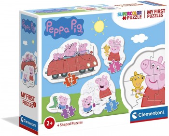 PUZZLE MY FIRST 3X6X912 PZAS PEPPA PIG CLEMENTONI 20829