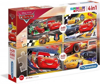 PUZZLE 2X60 2X20 PZAS CARS CLEMENTONI 21305