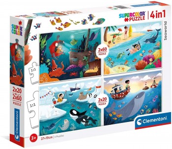 PUZZLE 2X20 2X60 PZAS HISTORIAS DE LA MAR CLEMENTONI 21308