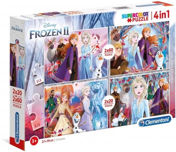 PUZZLE 20+60+100+180 PZS FROZEN CLEMENTONI 21411