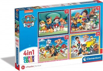 PUZZLE PATRULLA CANINA PROGRESIVO 12+16+20+24 CLEMENTONI 21513