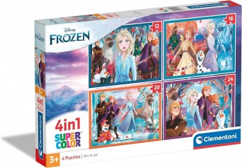 PUZZLE FROZEN 4X 12-16-20-24 CLEMENTONI 21518