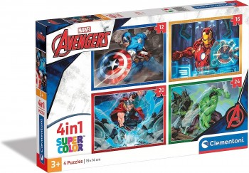 PUZZLE PROGRESIVO 12+16+20+24 VENGADORES CLEMENTONI 21525