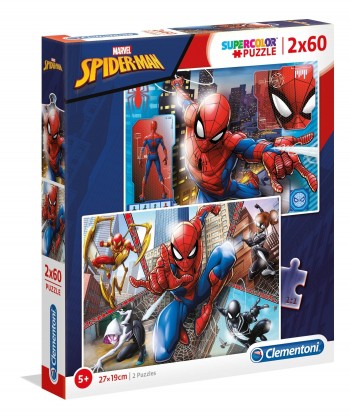 PUZZLE SPIDERMAN 2X60 CLEMENTONI 21608