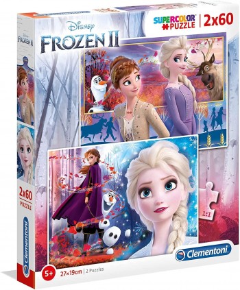 PUZZLE 2X60 PZAS FROZEN II CLEMENTONI 21609