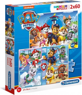 PUZZLE PATRULLA CANINA 2X60 CLEMENTONI 21617