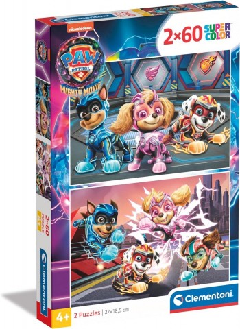 PUZZLE PATRULLA CANINA 2X60 CLEMENTONI 21626