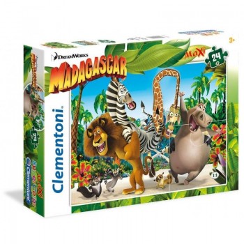 PUZZLE MAXI 24 PZAS MADAGASCAR CLEMENTONI