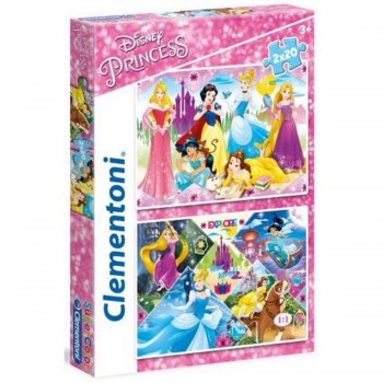 PUZZLE PRINCESAS 2X20 CLEMENTONI
