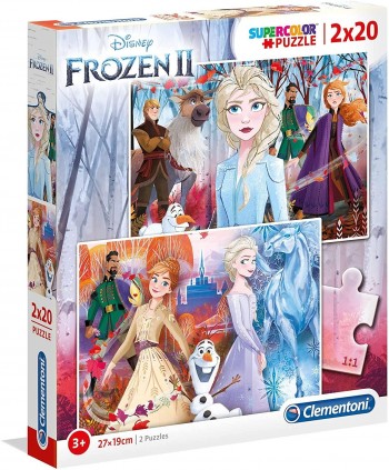 PUZZLE 2X20 PZAS FROZEN II CLEMENTONI 24759