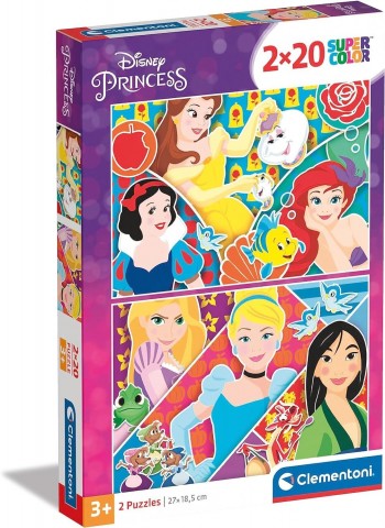 PUZZLE PRINCESAS 2X20 CLEMENTONI 24766