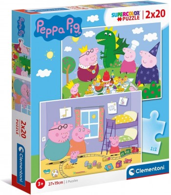 PUZZLE 2X20 PZAS PEPPA PIG CLEMENTONI 24778