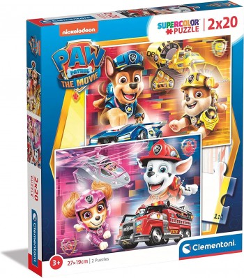 PUZZLE PATRULLA CANINA 2X20 CLEMENTONI 24786