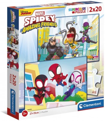 PUZZLE 2X20 PZAS SPIDERMAN CLEMENTONI 24794