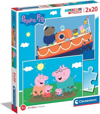 PUZZLE PEPPA PIG 2X20 CLEMENTONI 24797
