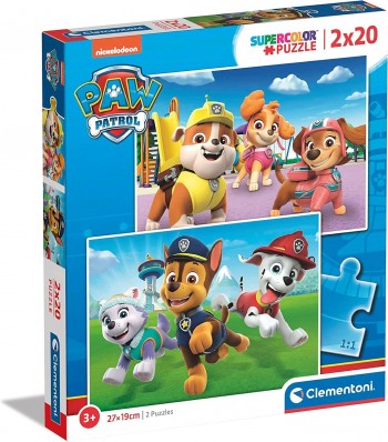 PUZZLE PATRULLA CANINA 2X20 CLEMENTONI 24800
