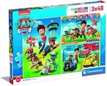PUZZLE PATRULLA CANINA 3X48 CLEMENTONI 25209