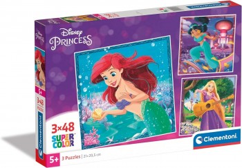PUZZLE PRINCESAS 3X48 CLEMENTONI 25304