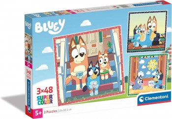 PUZZLE BLUEY 3X48 CLEMENTONI 25308