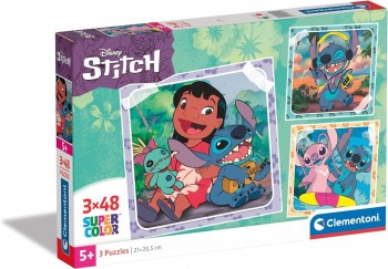 PUZZLE STITCH 3X48 CLEMENTONI 25321