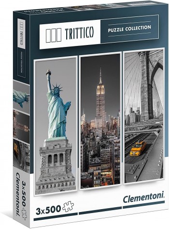 PUZZLE TRICTICO 3X500 NEW YORK CLEMENTONI