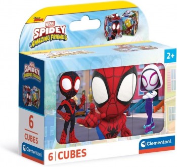 ROMPECABEZAS SPIDEY 6 CUBOS CLEMENTONI 40661