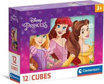 ROMPECABEZAS PRINCESAS 12 CUBOS CLEMENTONI 41197