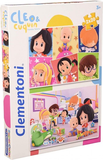 PUZZLE CLEO & CUQUIN 2X20 CLEMENTONI REF-55267