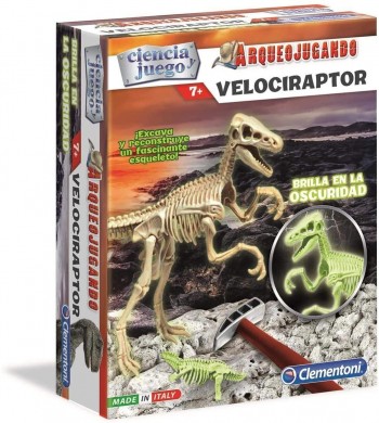 ARQUEO JUGANDO VELOCIRAPTOR CLEMENTONI 55352