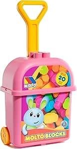 TROLLEY  BLOCKS ROSA 20 PZAS MOLTO 24463