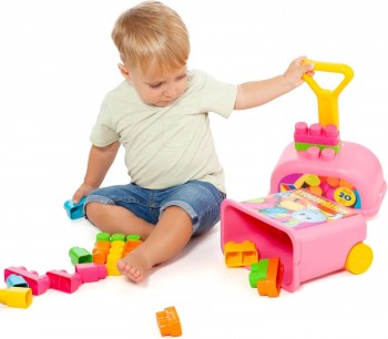 TROLLEY  BLOCKS ROSA 20 PZAS MOLTO 24463