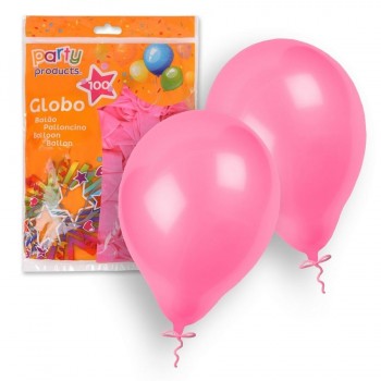 BOLSA 100 GLOBOS ROSA PARTY
