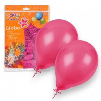 BOLSA 100 GLOBOS FUCSIA PARTY