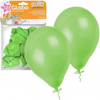 BOLSA 12 GLOBOS VERDE CLARO PARTY