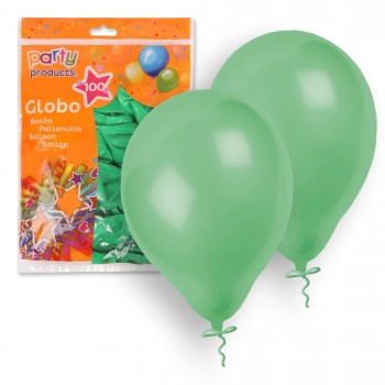 BOLSA 100 GLOBOS VERDES PARTY