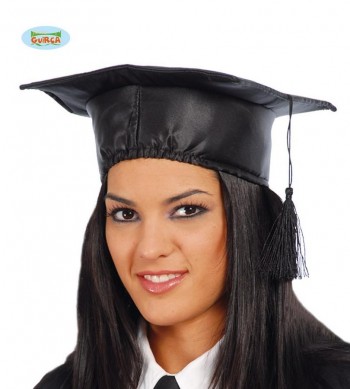 SOMBRERO BIRRETE GRADUADO NEGRO GUIRCA 13916