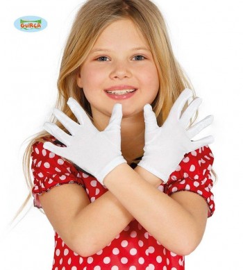 GUANTES BLANCOS INFANTILES CORTOS GUIRCA 16520