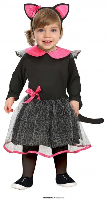 DISFRAZ GATA NEGRA HALLOWEEN INFANTIL 12-18 MESES GUIRCA 76064