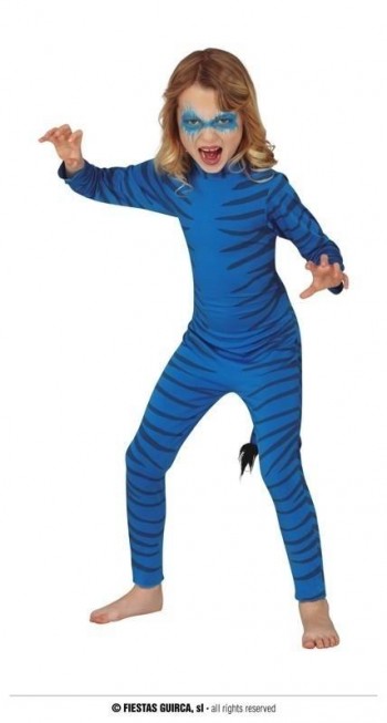 Z ONLINE DISFRAZ FELINO AZUL INFANTIL 77220