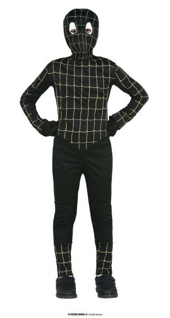 DISFRAZ SUPER SPIDERMAN NEGRO INFANTIL GUIRCA 77725