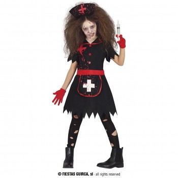 DISFRAZ ENFERMERA SANGRIENTA OSCURA INFANTIL GUIRCA 78053