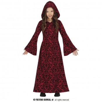 DISFRAZ DAMA TENEBROSA ROJA INFANTIL GUIRCA 78067
