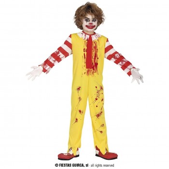 DISFRAZ PAYASO TERROR BURGUER CHICO INFANTIL GUIRCA 78142