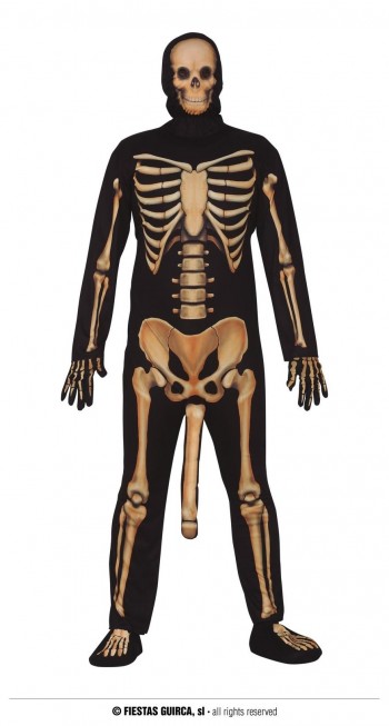 Z ONLINE DISFRAZ SKELETON WITH PENIS ADULTO GUIRCA 79128