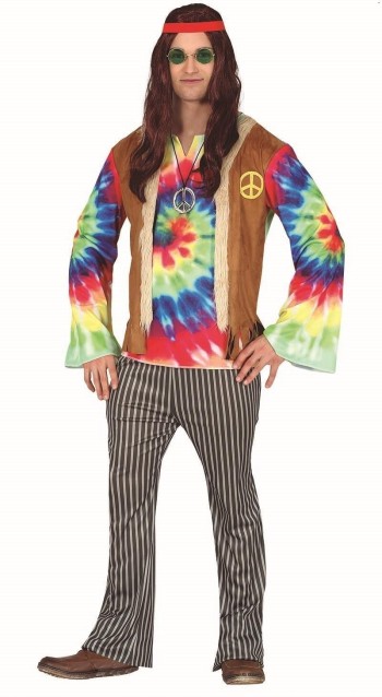 DISFRAZ HIPPIE COLORES HOMBRE AD GUIRCA 79406