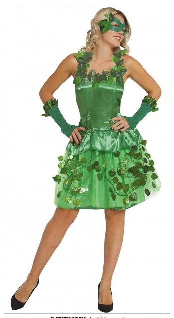 DISFRAZ VESTIDO TIERRA FANTASIA VERDE ADULTA GUIRCA 79433