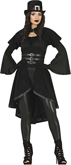 DISFRAZ GOTHIC NEGRO MUJER AD T-M GUIRCA 79516