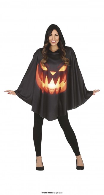 DISFRAZ PONCHO CALABAZA HALLOWEEN AD GUIRCA 79584