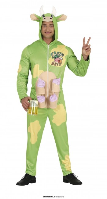 DISFRAZ VACA VERDE BEER ADULTO GUIRCA 79624